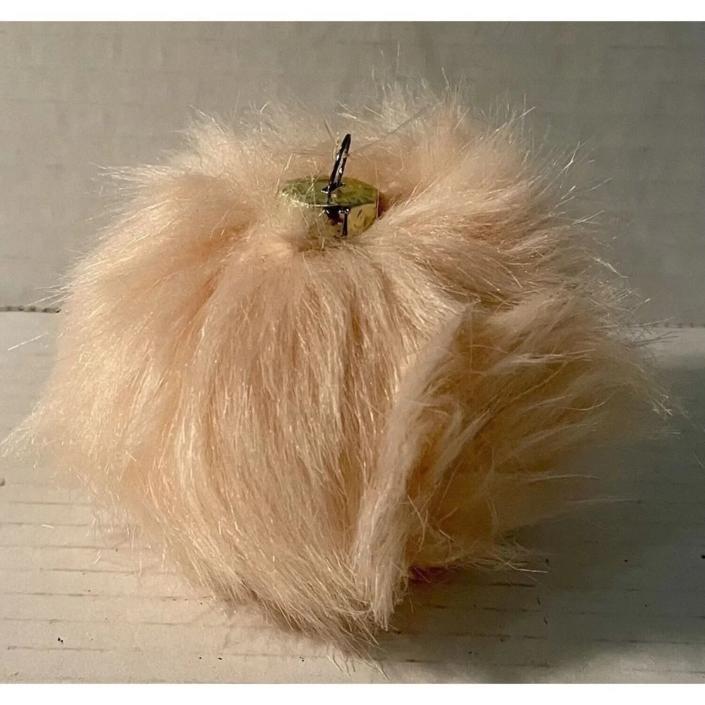 Pink Fur‎ Ball Christmas Ornament Pink Christmas Decor Approximately 2.5 Inch